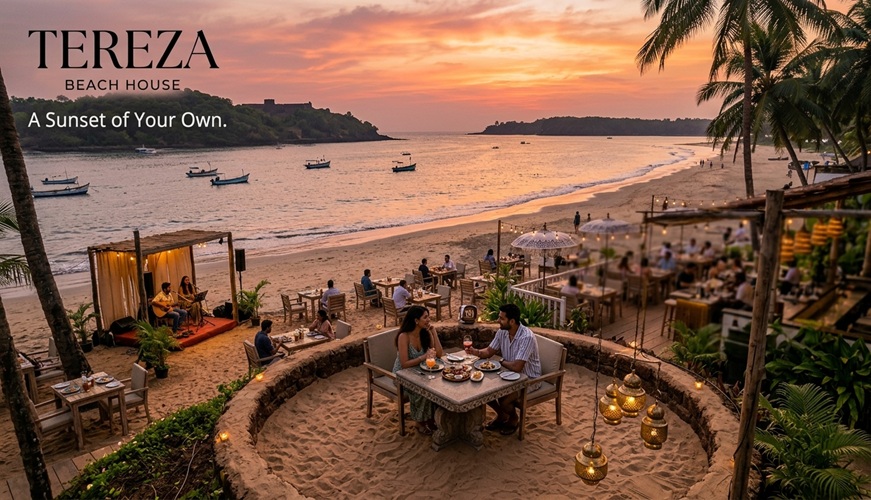 Beach Side Restaurant in Goa